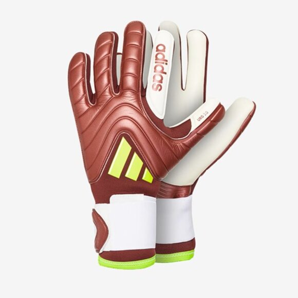 NEW IN BOX Adidas Copa Pro GK Gloves Shadow Red/White/Solar Yellow $150 SZ 8.5 - Picture 1 of 3